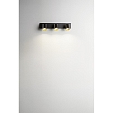 Fabas Luce Spot MODO 3-vlams GU10 IP20, zwart 