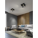 Fabas Luce Spot MODO 4-vlams GU10 IP20, zwart 