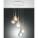 Pendelarmatuur LILA 5-vlams E27 IP20, wit 