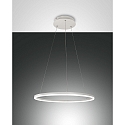 Pendelarmatuur GIOTTO 1-voudig, bedienbaar met stem, incl. Smartluce IP20, gesatineerd, wit dimbaar