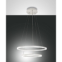 Pendelarmatuur GIOTTO 2-voudig, bedienbaar met stem, incl. Smartluce IP20, wit dimbaar