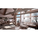 Fabas Luce Pendelarmatuur INFINITY klein, rond E27 IP20, rookkleuren, zwart dimbaar