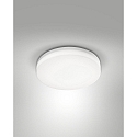 Fabas Luce Plafondarmatuur voor buiten TRIGO rond IP65, wit dimbaar