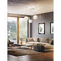 Fabas Luce Pendelarmatuur CORVARA 3-vlams, instelbaar E27 IP20, wit dimbaar