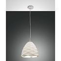 Pendelarmatuur DUCHESSA groot, rond E27 IP20, wit dimbaar