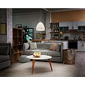 Fabas Luce Pendelarmatuur DUCHESSA groot, rond E27 IP20, wit dimbaar