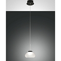 Pendelarmatuur ARABELLA kort IP20, zwart, wit dimbaar