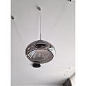 Pendelarmatuur ARABELLA kort IP20, zwart, wit dimbaar