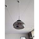 Pendelarmatuur ARABELLA kort IP20, zwart, wit dimbaar