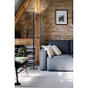 floor lamp IDEAL IP20, satined, black dimmable