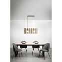 Fabas Luce Pendelarmatuur GLICINE 2-vlams E27 IP20, goud mat