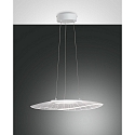 LED Pendant luminaire VELA, 1x 24W, 3000K, 2160lm, IP20, white, incl. Smartluce