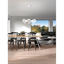 Fabas Luce LED Pendant luminaire SYLVIE, 1x 40W, 3000K, 3200lm, IP20, white