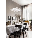 Fabas Luce LED Pendant luminaire SYLVIE, 1x 30W, 3000K, 2700lm, IP20, white