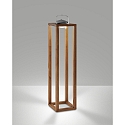 Fabas Luce Tafellamp op batterijen BLEND IP54, walnoot dimbaar