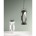 Fabas Luce Tafellamp op batterijen CADDY IP54, antraciet dimbaar