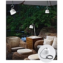 Fabas Luce Battery lamp ARMANDA IP54, white dimmable