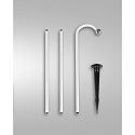 Battery lamp ARMANDA IP54, black dimmable