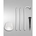 Battery lamp ARMANDA IP54, black dimmable