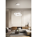 Fabas Luce Pendelarmatuur PALAU IP20, wit dimbaar
