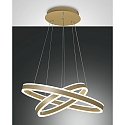 Pendelarmatuur PALAU IP20, goud, mat dimbaar