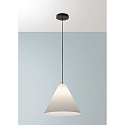 Pendelarmatuur CONE E27 IP20, zwart, wijnrood