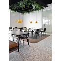 Fabas Luce Pendelarmatuur CONE E27 IP20, zwart, wit