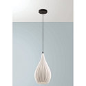 Pendelarmatuur LISA E27 IP20, zwart, wijnrood