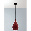 Pendelarmatuur LISA E27 IP20, zwart, mosterdgeel