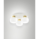 ceiling luminaire KINO 3 flames IP20, white dimmable