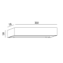 LaMiaLuce wall luminaire MISTRAL IP20, satined, white