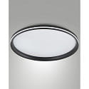 Plafondarmatuur ISY � 55CM CCT Switch, met sierring, met afstandhouder IP20, zwart dimbaar