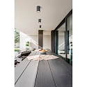 Fabas Luce Plafondarmatuur voor buiten MANU E27 IP54, donkergrijs