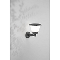 Fabas Luce outdoor wall luminaire LENA E27 IP54, dark grey