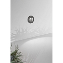 Fabas Luce wall recessed luminaire WINK round, indirect, switchable IP65, dark grey 
