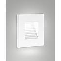 wall recessed luminaire SWAY square, indirect, switchable IP65, white 