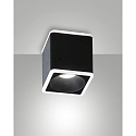 Opbouw armatuur COIBA hoekig IP20, gesatineerd, zwart