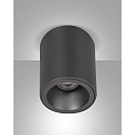 Opbouw armatuur GUAMO rond GU10 IP20, zwart dimbaar