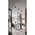 Fabas Luce Opbouw armatuur PEREZ hoekig GU10 IP20, zwart dimbaar