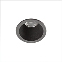 Plafondinbouwarmatuur FOX LED IP20, zwart mat