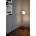 Faro floor lamp LUPE E27 IP20, beige, black matt 