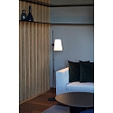 Faro floor lamp LUPE E27 IP20, beige, black matt 