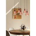 Faro Pendelarmatuur RETRO 5-vlams E14 IP20, koper, mat 