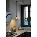 Faro Pendelarmatuur RETRO E14 IP20, koper, mat 