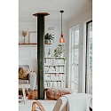 Faro Pendelarmatuur RETRO E14 IP20, koper, mat 