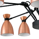 Faro Pendelarmatuur RETRO 12-vlams E14 IP20, koper, mat 