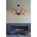 Faro Pendelarmatuur RETRO 12-vlams E14 IP20, koper, mat 