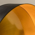 Faro Wandarmatuur WHIZZ E27 IP20, goud, zwart mat 