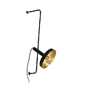 Faro Wandarmatuur WHIZZ E27 IP20, goud, zwart mat 