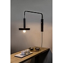 Faro Wandarmatuur WHIZZ E27 IP20, goud, zwart mat 